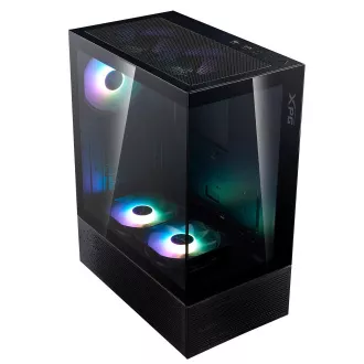Adata XPG INVADER X MINI/Midi Tower/Transpar./Negru
