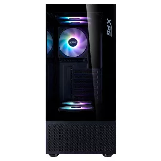 Adata XPG INVADER X MINI/Midi Tower/Transpar./Negru