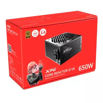 Adata XPG Core Reactor II VE/650W/ATX/80PLUS Gold/Modular/Retail Adata XPG Core Reactor II VE/650W/ATX/80PLUS Gold/Modular/Retail