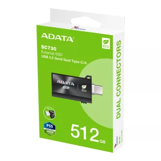 ADATA SC730/512GB/SSD/Extern/Negru/5R