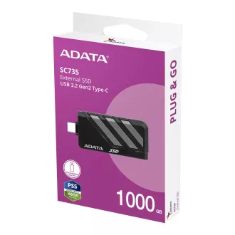 ADATA SC735/1TB/SSD/Extern/Gri/5R
