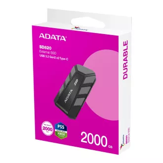 ADATA SD820/2TB/SSD/Extern/Gri/5R