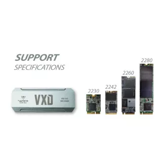 Cutie externa Patriot VXD USB 3.2 M.2 NVMe SSD RGB