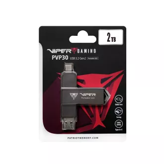 Patriot VIPER PVP30/2TB/SSD/Extern/Negru/3R Patriot VIPER PVP30/2TB/SSD/Extern/Negru/3R