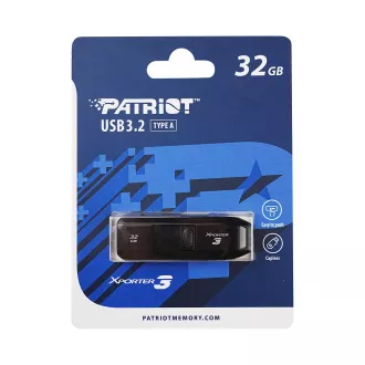 Patriot Xporter 3 Slider/32GB/USB 3.2/USB-A/Negru