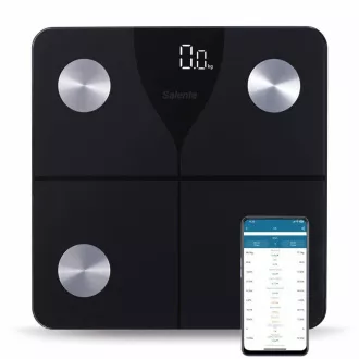 Salente SlimFit, cântar fitness inteligent, diagnosticare personală, Bluetooth, negru