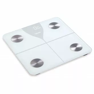 Salente SlimFit, cântar inteligent personal de diagnosticare a fitnessului, Bluetooth, alb