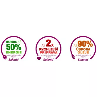 Salente AirFit, friteuza cu aer cald 4 in 1, 3,5 l, negru