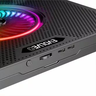 EVOLVEO Ania 16, placă de răcire pentru laptop, 5 ventilatoare, iluminare de fundal RGB EVOLVEO Ania 16, placă de răcire pentru laptop, 5 ventilatoare, iluminare de fundal RGB