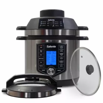Salente Ario II, oală multifuncțională cu cuptor cu aer cald Salente Ario II, oală multifuncțională cu cuptor cu aer cald
