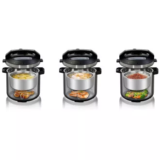 Salente Ario II, oală multifuncțională cu cuptor cu aer cald Salente Ario II, oală multifuncțională cu cuptor cu aer cald
