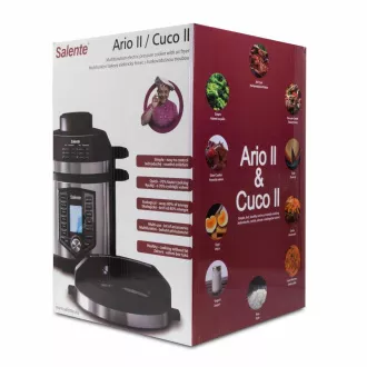 Salente Ario II, oală multifuncțională cu cuptor cu aer cald Salente Ario II, oală multifuncțională cu cuptor cu aer cald