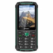 EVOLVEO StrongPhone W4, telefon Dual SIM rezistent la IP68, LCD 2.8", 2500mAh, baterie externă, negru-verde