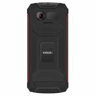 EVOLVEO StrongPhone W4, telefon Dual SIM rezistent la IP68, LCD 2.8", 2500mAh, baterie externă, negru-roșu