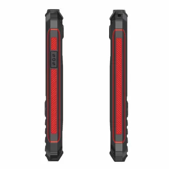 EVOLVEO StrongPhone W4, telefon Dual SIM rezistent la IP68, LCD 2.8", 2500mAh, baterie externă, negru-roșu