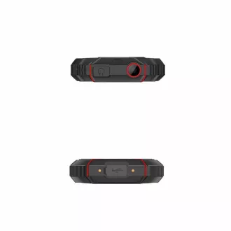 EVOLVEO StrongPhone W4, telefon Dual SIM rezistent la IP68, LCD 2.8", 2500mAh, baterie externă, negru-roșu
