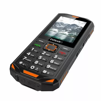 EVOLVEO StrongPhone X5, telefon rezistent la apă, rezistent la apă, Dual SIM, negru-portocaliu EVOLVEO StrongPhone X5, telefon rezistent la apă, rezistent la apă, Dual SIM, negru-portocaliu