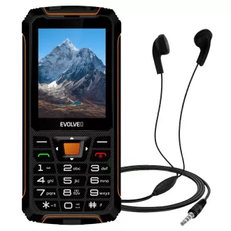EVOLVEO StrongPhone Z6, telefon rezistent la apă și rezistent la apă Dual SIM, negru-portocaliu - Utilizat