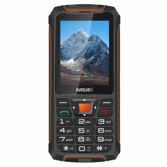 EVOLVEO StrongPhone Z6, telefon rezistent la apă și rezistent la apă Dual SIM, negru-portocaliu - Utilizat