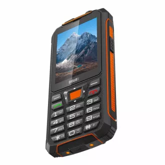 EVOLVEO StrongPhone Z6, telefon rezistent la apă și rezistent la apă Dual SIM, negru-portocaliu - Utilizat