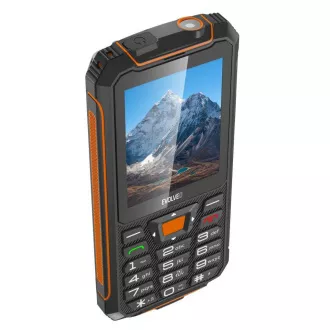 EVOLVEO StrongPhone Z6, telefon rezistent la apă și rezistent la apă Dual SIM, negru-portocaliu - Utilizat