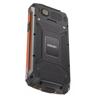 EVOLVEO StrongPhone Z6, telefon Dual SIM rezistent la IP68, LCD 2.8", 4000mAh, baterie externă, negru-portocaliu