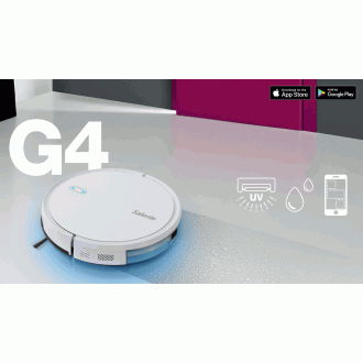 Salente G4, aspirator robotizat, ștergere cu apă, sterilizare UVC, alb