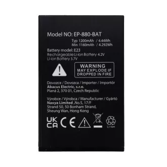 Baterie originală EVOLVEO 1200 mAh pentru EasyPhone LT (EP-880) Baterie originală EVOLVEO 1200 mAh pentru EasyPhone LT (EP-880)