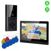 EVOLVEO DoorPhone AHD10, Kit videointerfon WiFi pentru acasă cu control al ușii și RFID, monitor negru de 10"