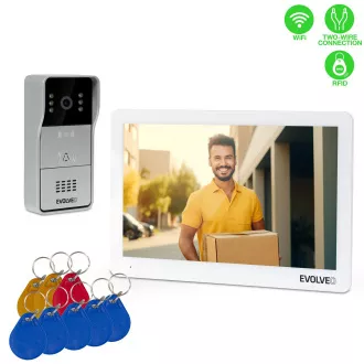 EVOLVEO DoorPhone 10-2W - videointerfon cu 2 fire și aplicație, memorie de 32 GB