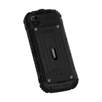 EVOLVEO StrongPhone Q1, telefon Dual SIM rezistent la IP68, LCD 2.4", 1800mAh, negru