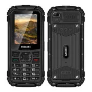 EVOLVEO StrongPhone Q1, telefon Dual SIM rezistent la IP68, LCD 2.4", 1800mAh, negru