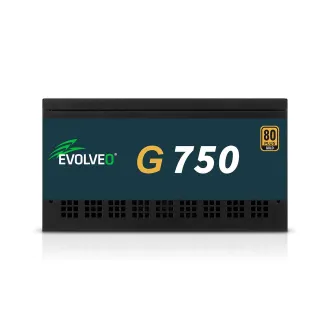 EVOLVEO G750, 750W, ATX3.1, 14cm, aPFC, 80+GOLD, 3 ani de funcționare