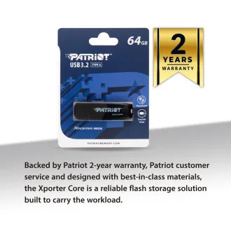 Patriot XPORTER CORE/64GB/USB 3.2/USB-A/Negru