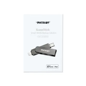 Stick Patriot iLuxe C MFi/256GB/USB 3.2/Lightning + USB-C/Negru