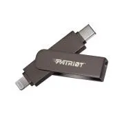 Stick Patriot iLuxe C MFi/256GB/USB 3.2/Lightning + USB-C/Negru