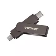 Stick Patriot iLuxe C MFi/512GB/USB 3.2/Lightning + USB-C/Negru
