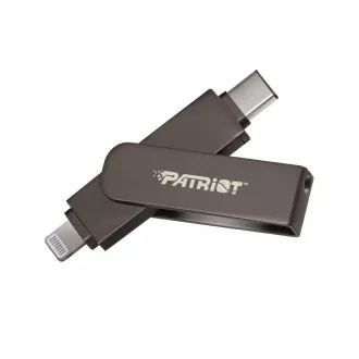 Stick Patriot iLuxe C MFi/512GB/USB 3.2/Lightning + USB-C/Negru Stick Patriot iLuxe C MFi/512GB/USB 3.2/Lightning + USB-C/Negru