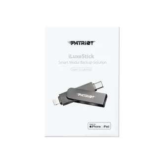 Stick Patriot iLuxe C MFi/512GB/USB 3.2/Lightning + USB-C/Negru Stick Patriot iLuxe C MFi/512GB/USB 3.2/Lightning + USB-C/Negru