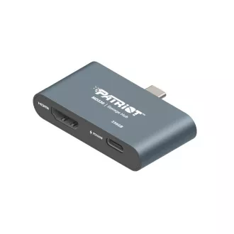 Hub Patriot de 256 GB + stocare MD300 USB-C + HDMI Hub Patriot de 256 GB + stocare MD300 USB-C + HDMI