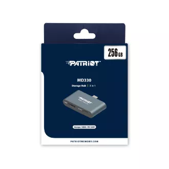 Hub Patriot de 256 GB + stocare MD300 USB-C + HDMI Hub Patriot de 256 GB + stocare MD300 USB-C + HDMI
