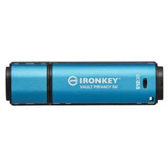 Unitate de stocare Kingston Ironkey Vault Privacy 50/512GB/USB 3.2/USB-A/Albastru Unitate de stocare Kingston Ironkey Vault Privacy 50/512GB/USB 3.2/USB-A/Albastru