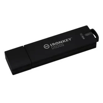 Kingston Ironkey D500S/64GB/USB 3.2/USB-A/Negru