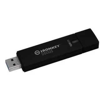 Kingston Ironkey D500S/128GB/USB 3.2/USB-A/Negru Kingston Ironkey D500S/128GB/USB 3.2/USB-A/Negru
