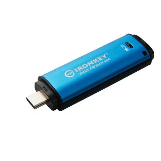 Kingston Ironkey Vault Privacy 50C/16GB/USB 3.2/USB-C/Albastru Kingston Ironkey Vault Privacy 50C/16GB/USB 3.2/USB-C/Albastru