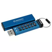 Kingston IronKey Keypad 200/64GB/USB 3.2/USB-A/Blue