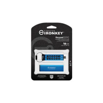 Tastatură Kingston Ironkey 200C/16GB/USB 3.0/USB-C/Albastru Tastatură Kingston Ironkey 200C/16GB/USB 3.0/USB-C/Albastru