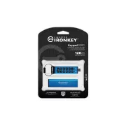 Tastatură Kingston Ironkey 200C/128GB/USB 3.0/USB-C/Albastru