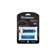 Tastatură Kingston Ironkey 200C/128GB/USB 3.0/USB-C/Albastru