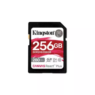 Kingston Canvas React Plus/SDHC/256GB/UHS-II U3 / Clasa 10